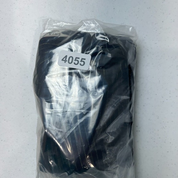 R by Reis Crop Top Size Medium Navy Striped Short Sleeve Distressed Boxy Vintage - Picture 10 of 10